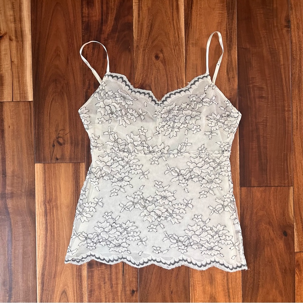 The Limited Cream Lace Camisole Top